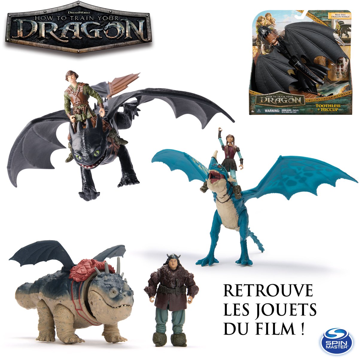 How To Train Your Dragon - Hoe Tem Je Een Draak - Akelige Adder en Astrid - Viking Duo Actiefiguren - Speelgoed