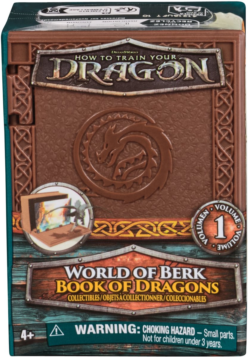 How To Train Your Dragon - Hoe Tem Je Een Draak - Wereld van Berk - Drakenboek met Verzamelfiguur en Kaart met Standaard - Speelgoed