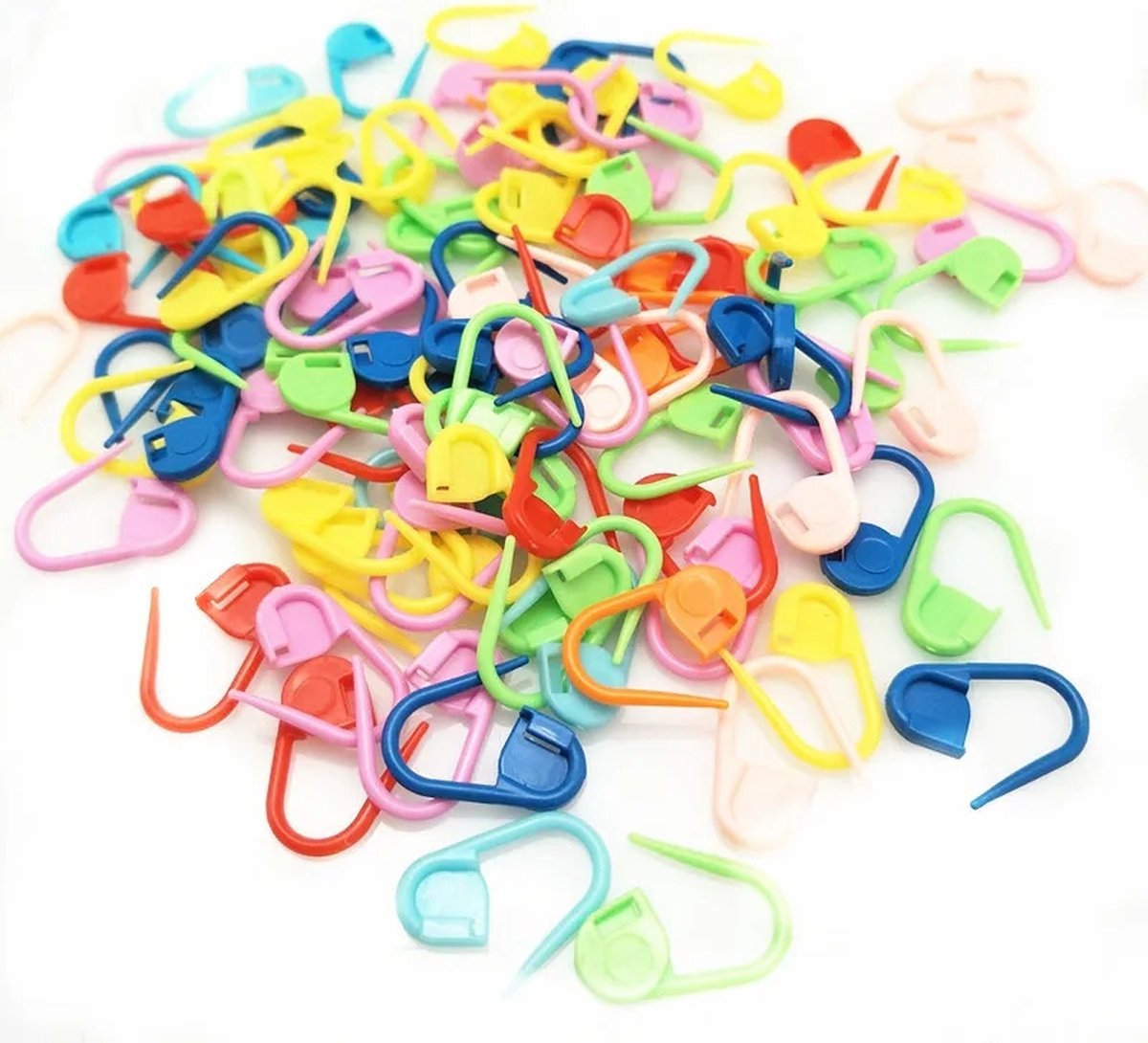 Breimarkeerders- Stitch markers / Steek markers- Breinaald Markeerders- Haken en Borduren- 100 stuks -  