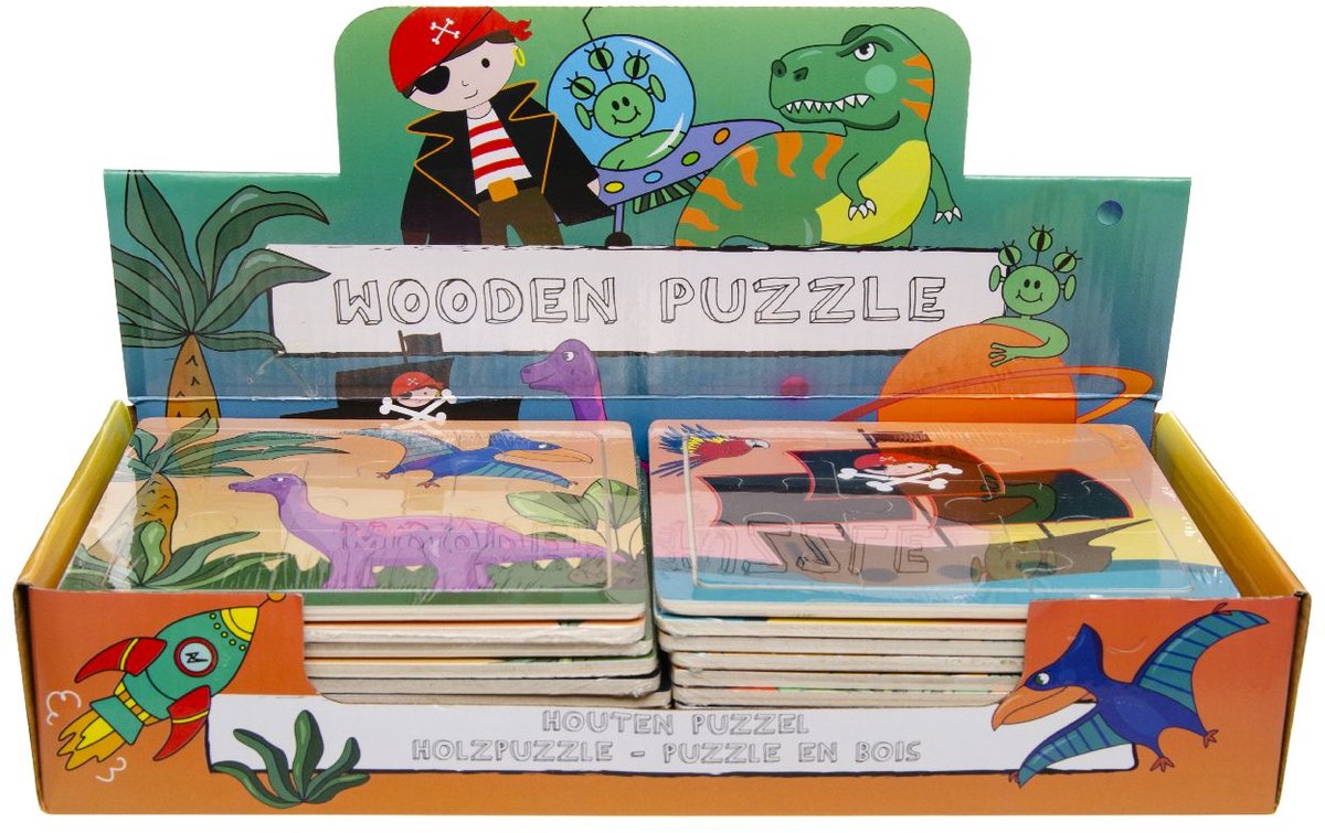 Duckiez Houten Puzzel Jongen - 24 stuks