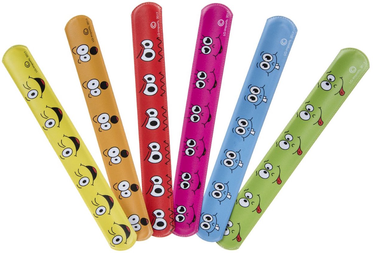 Duckiez Klaparmband Lachgezicht - 36 stuks