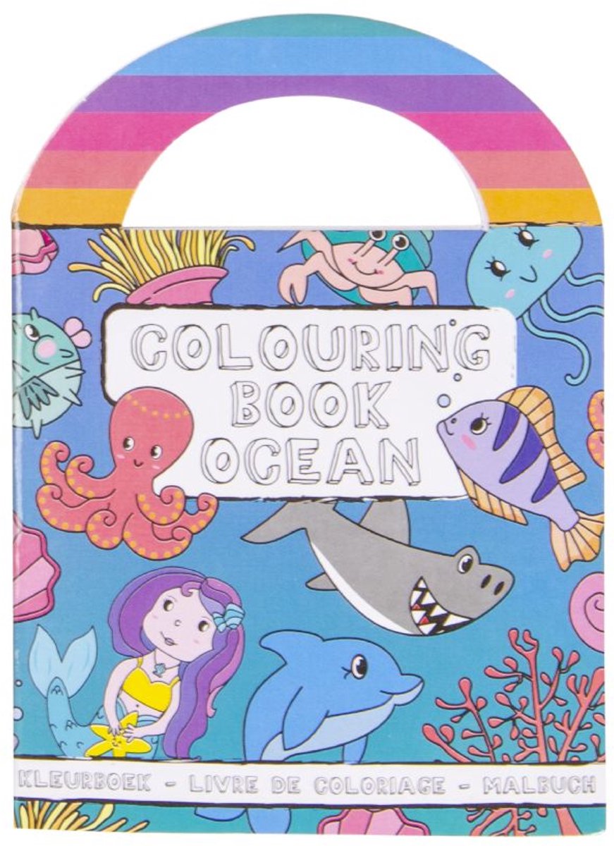 Duckiez Kleurboekje Met stickers Zeedieren - 48 stuks