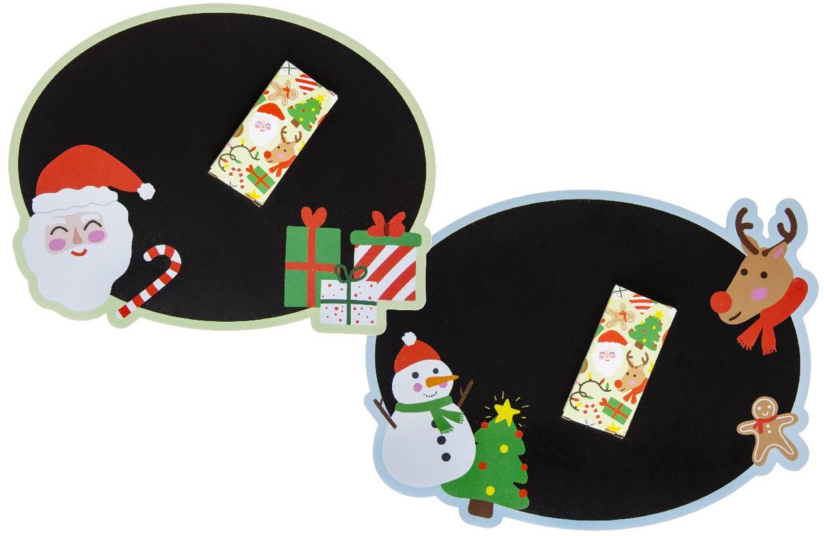 Duckiez Krijtbord Met Krijt Kerstmis - 24 stuks