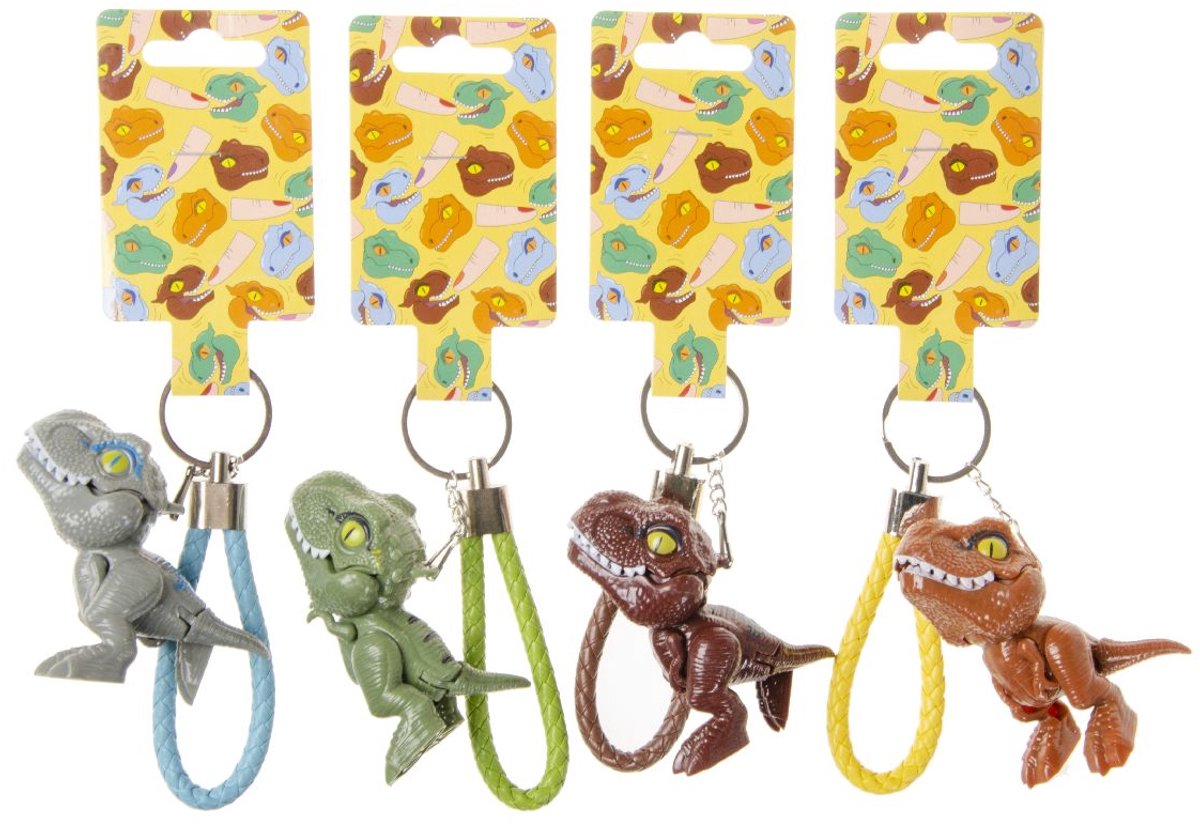 Duckiez Sleutelhanger Finger Biting Dino - 12 stuks