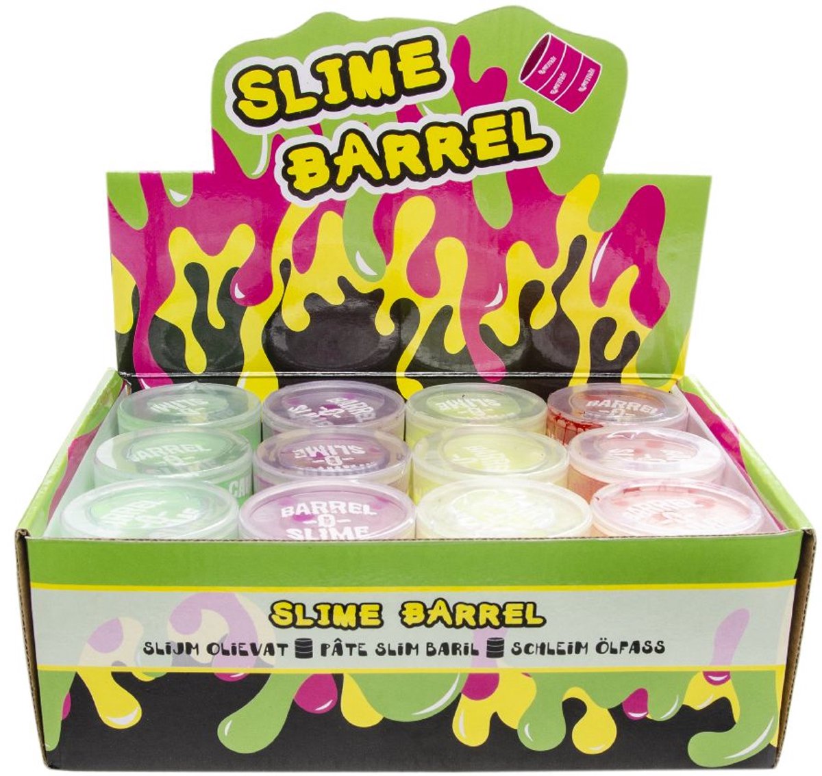   Slijm Olievat L Transparant - 12 stuks