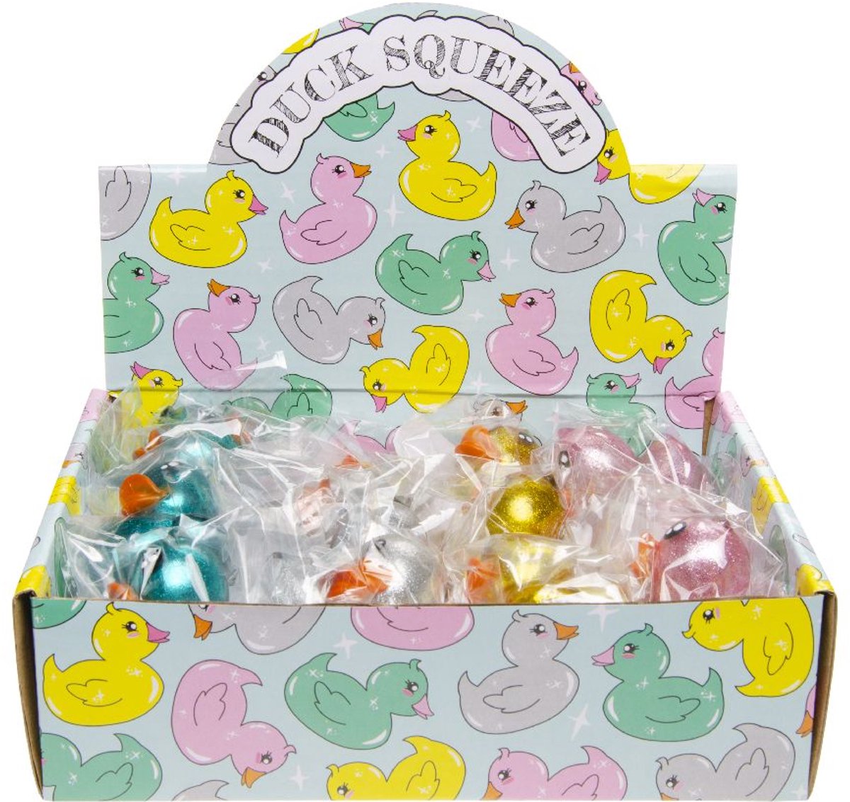   Squeeze Glitter Eends - 1 stuk