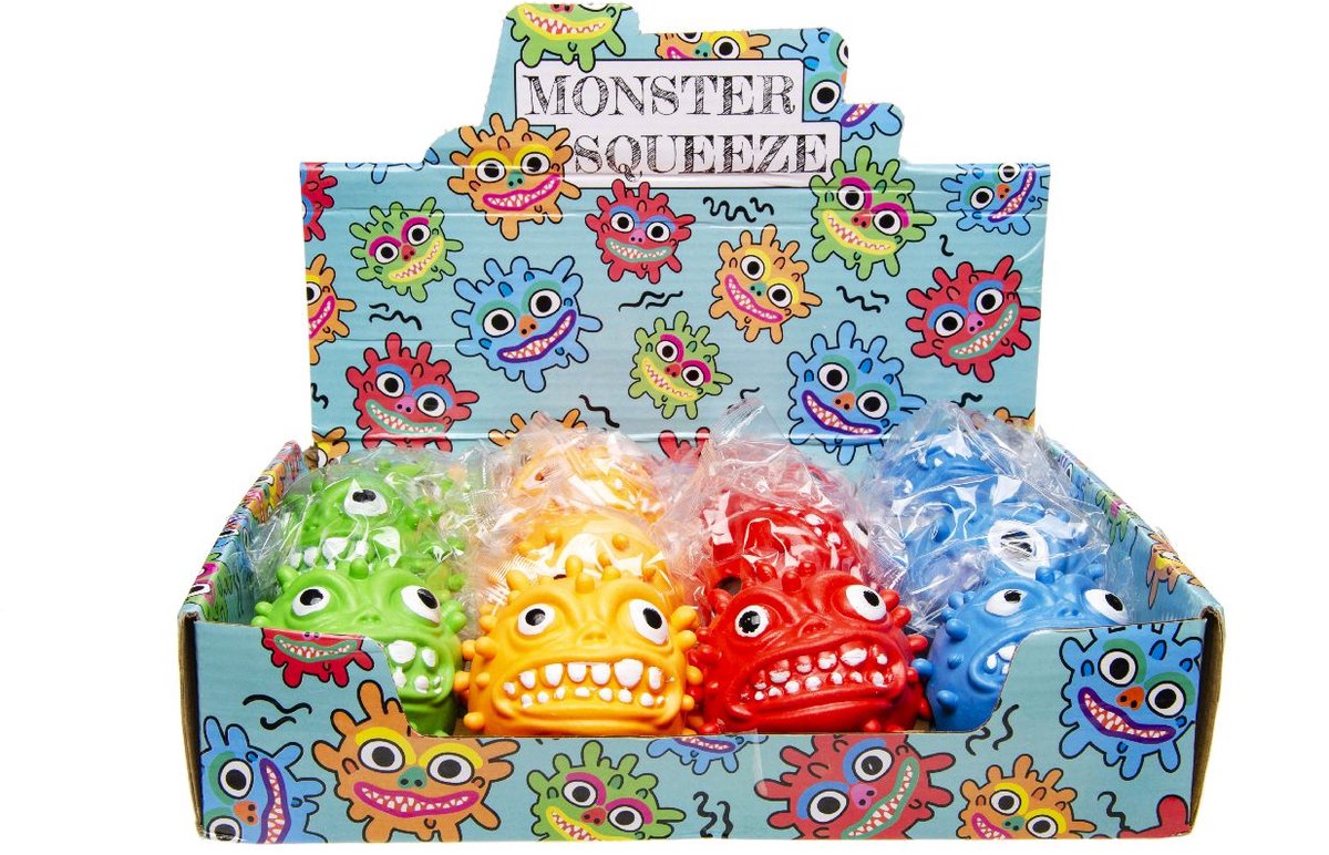 Duckiez Squeeze Monster - 12 stuks