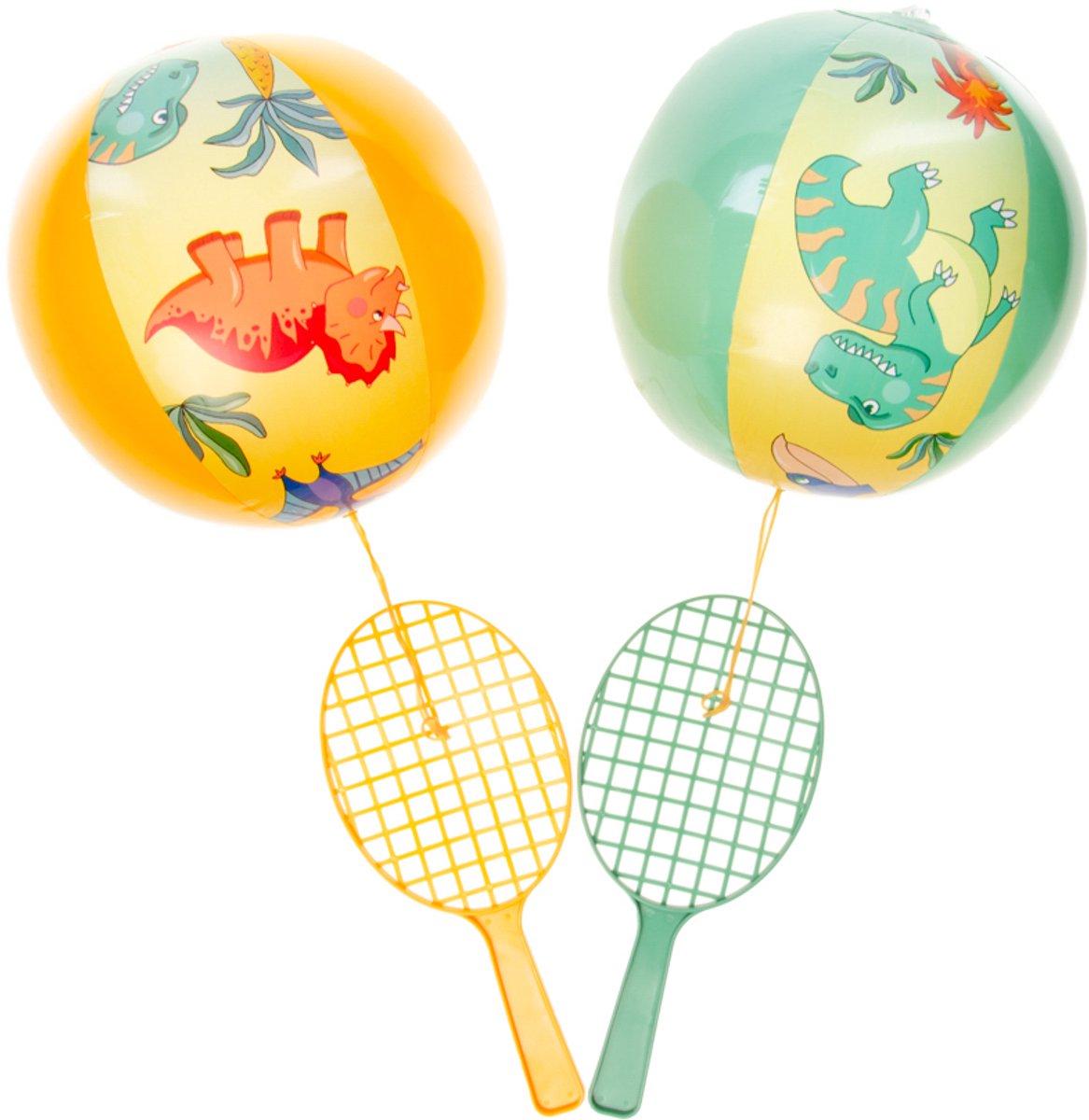 Duckiez Tapbal Dinosaurus - 12 stuks