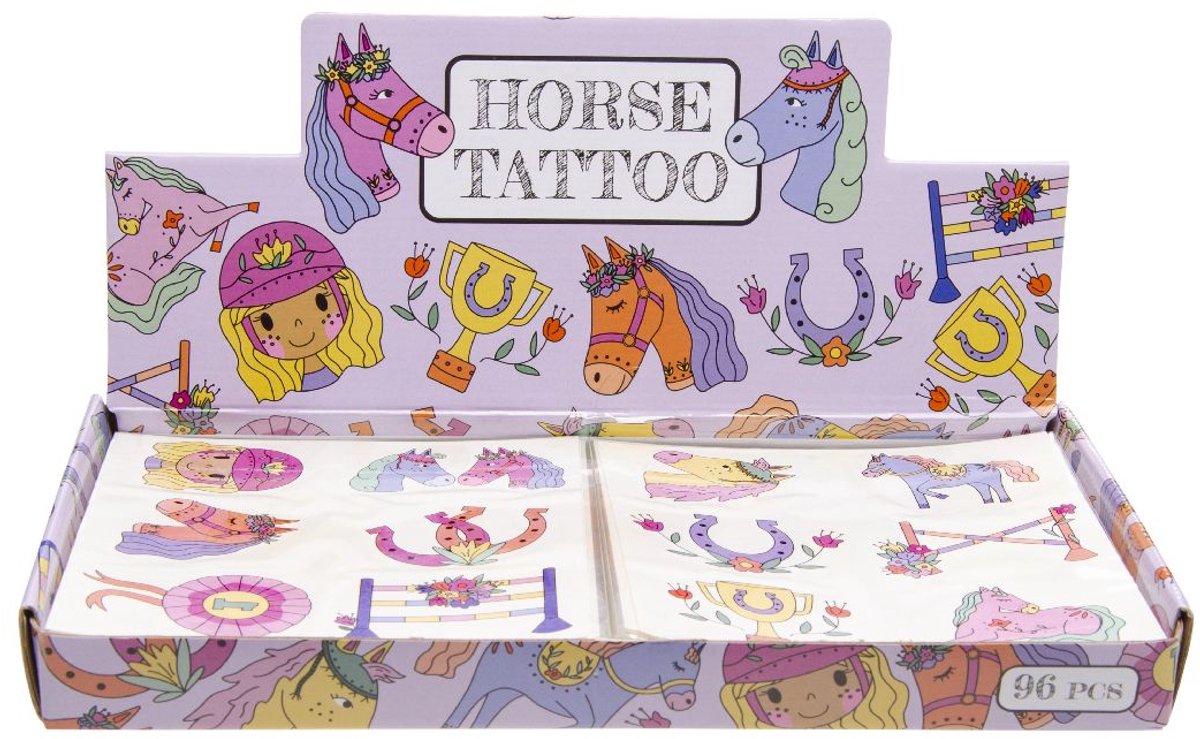 Duckiez Tattoo Vel Paard - 96 stuks