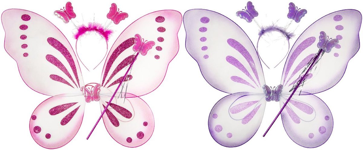 Duckiez Vleugels staf & Tiara - 1 stuk