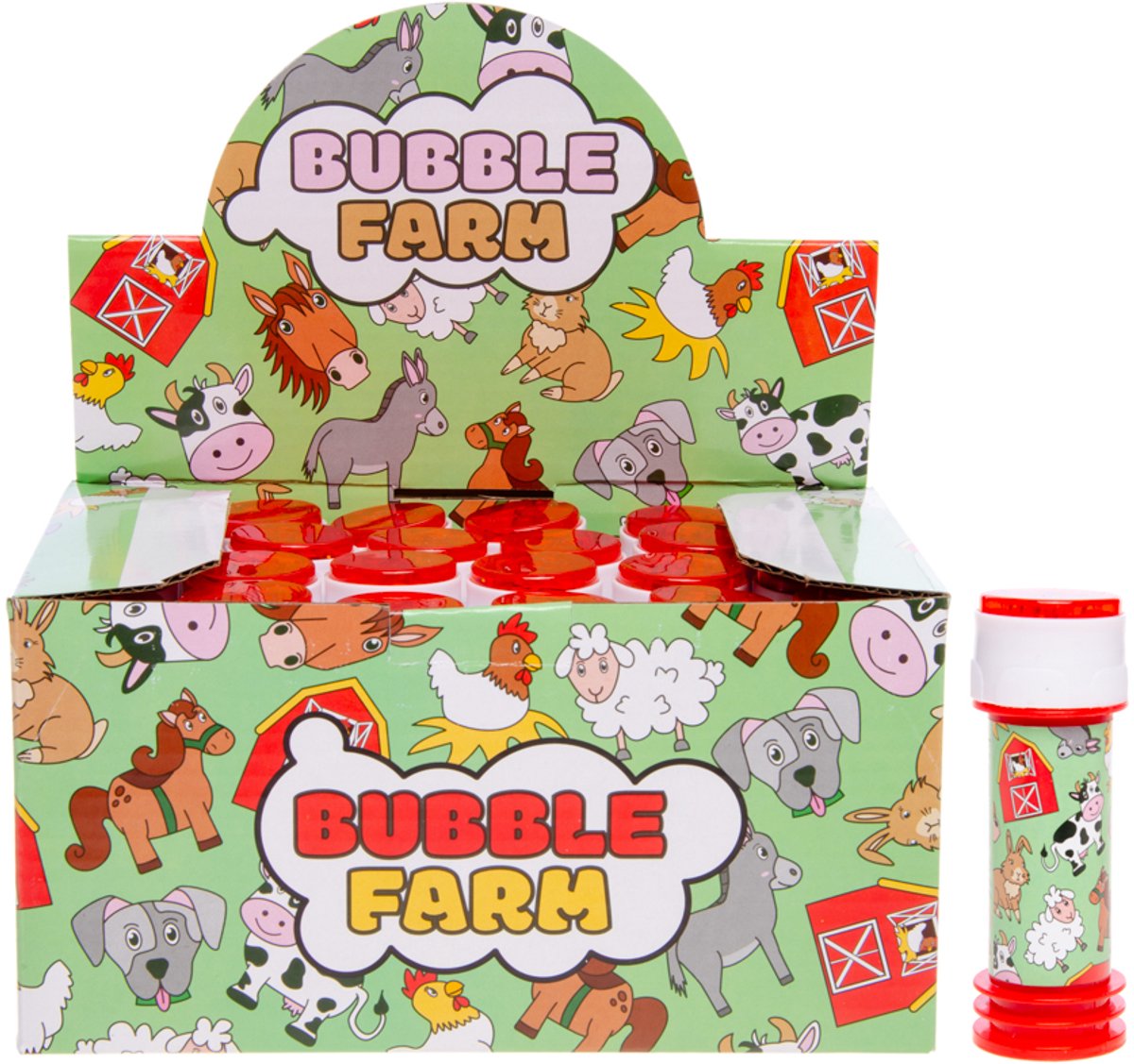 Duckiez bellenblaas 30ml boerderijdieren - 24 stuks