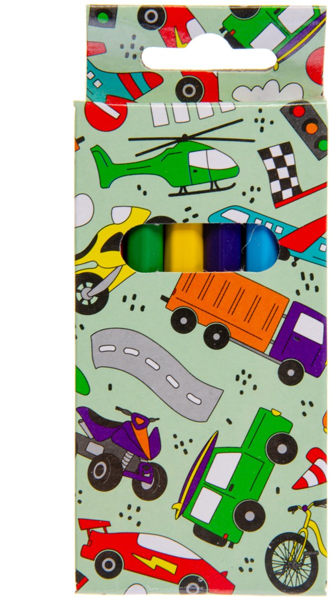 Duckiez kleurpotloden voertuigen 6st. - 24 stuks