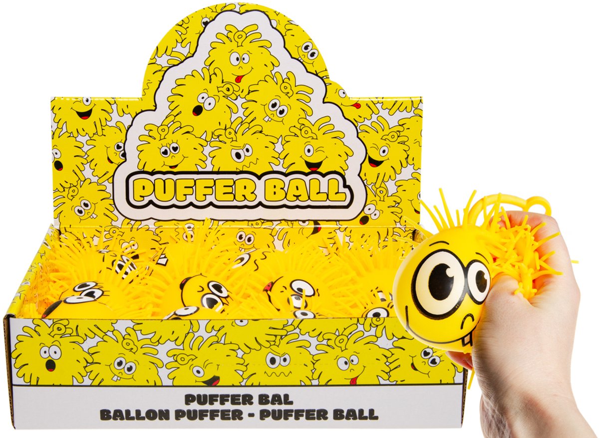 Duckiez pufferbal lachgezicht 10cm - 1 stuk