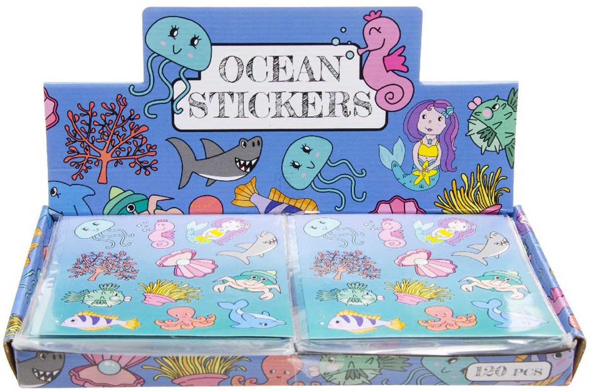 Duckiez stickervel Zeedieren - 1 stuk