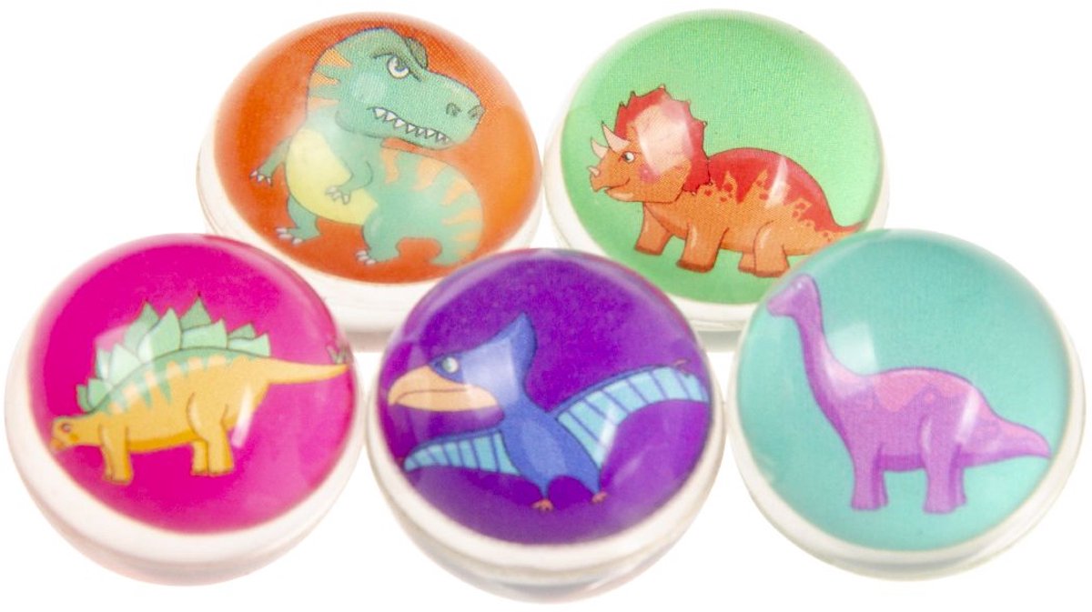 Duckiez stuiterbal Dinosaurus 32Mm - 50 stuks