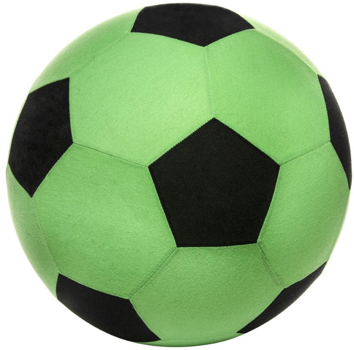 Softbal foam - voetbal print - groen - zacht - dia 50 cm - speelgoed ballen