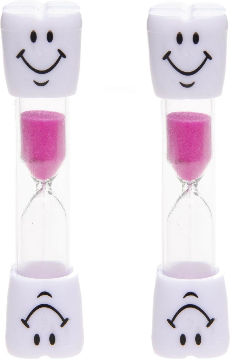  s - 2 stuks - badkamer douche - spelletjes timer - roze - 3 minuten
