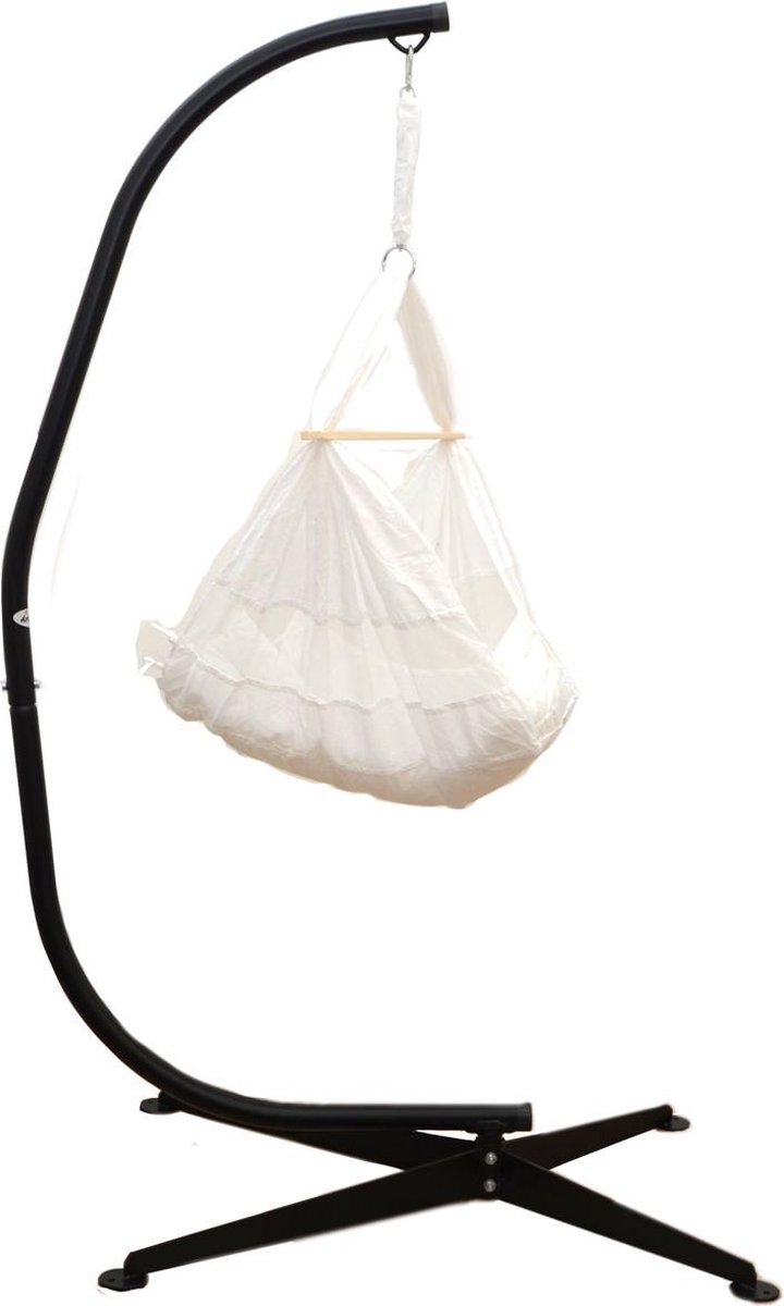 Hangmatframe hsg-100 met babymatje hsg-170 Wit