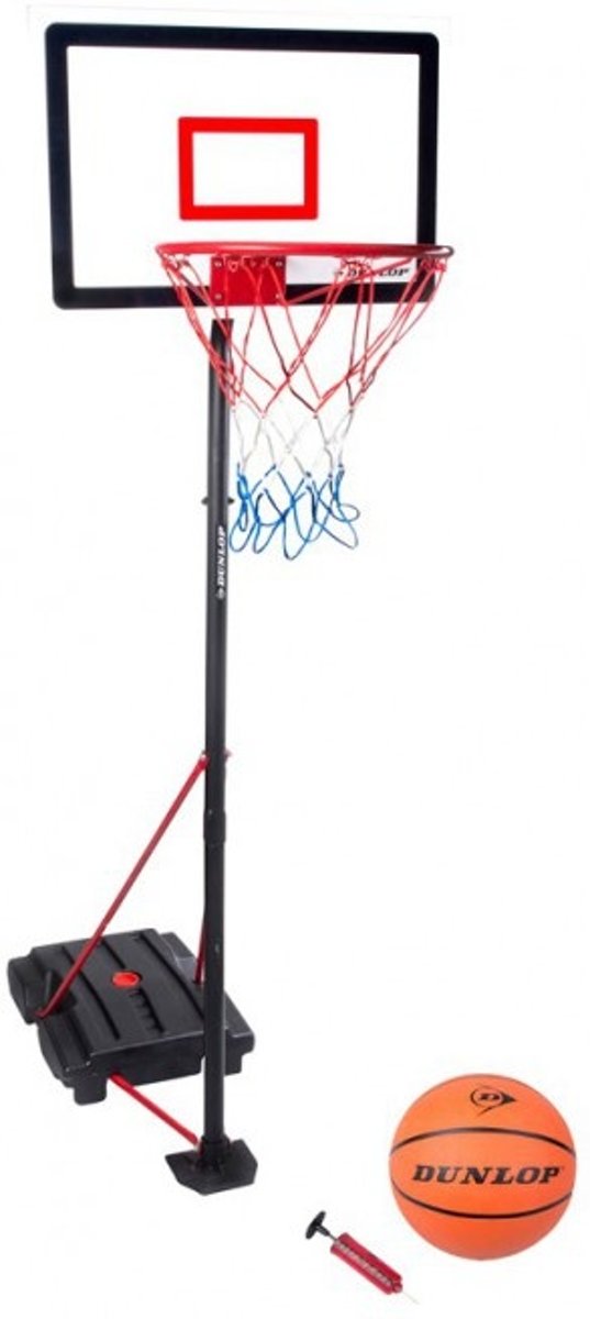 Dunlop Basketbalstandaard Met Basketbal En Pomp 117 Cm