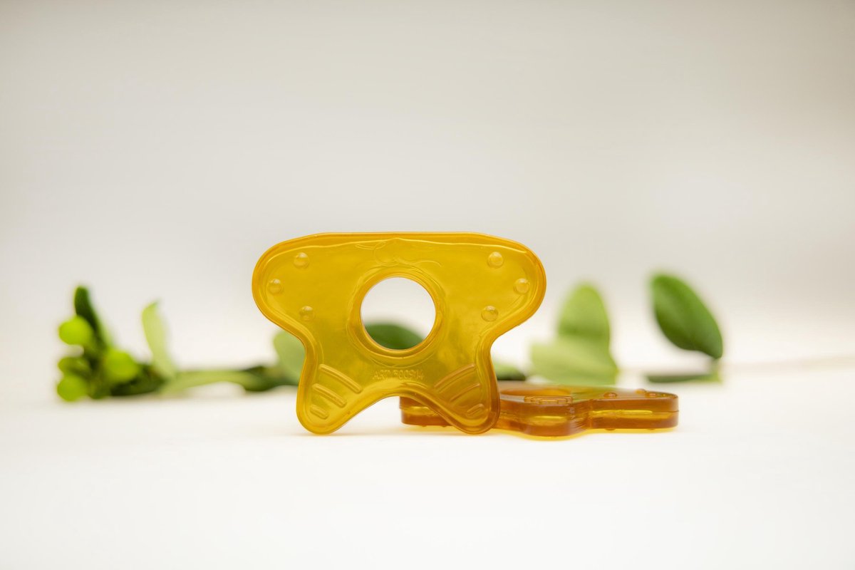   Natuur Rubberen Bijtring - Ster - 0+