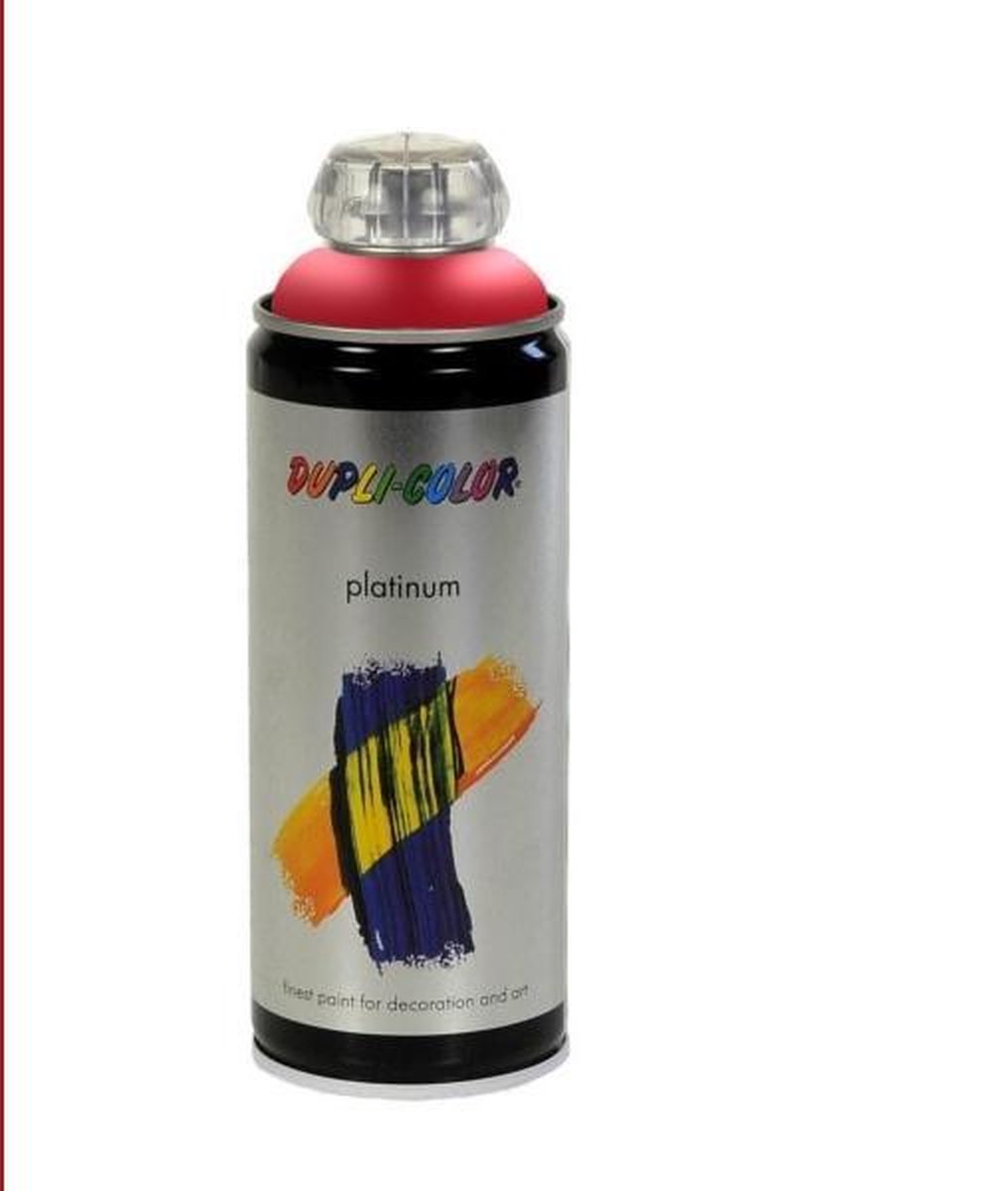 Dupli-Color platinum zijdemat lak kersenrood - 400 ml.