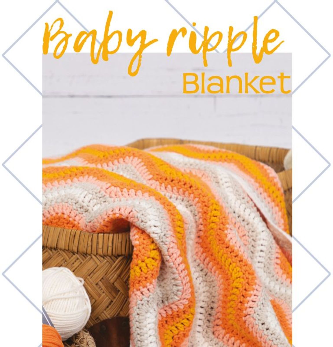 Baby Ripple Blanket Orange
