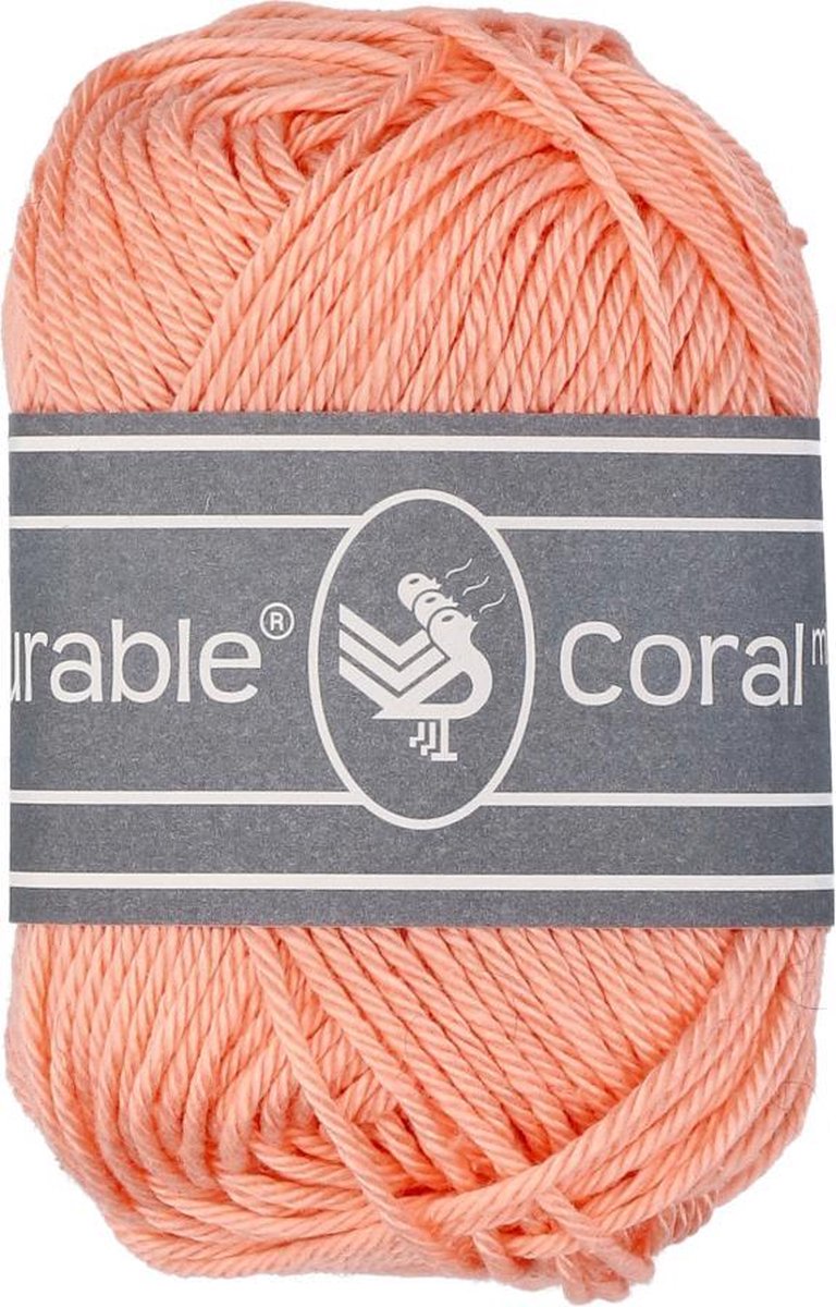 Durable Coral Mini 211 Peach - pendikte 2,5 - 3,5 mm. - 1 mini  bol van 20 gram.