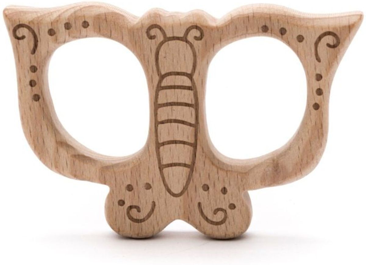   Houten Bijtring Vlinder