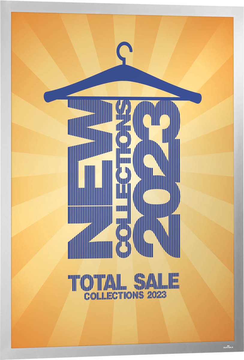 Duraframe durable poster a2 zilvergrijs