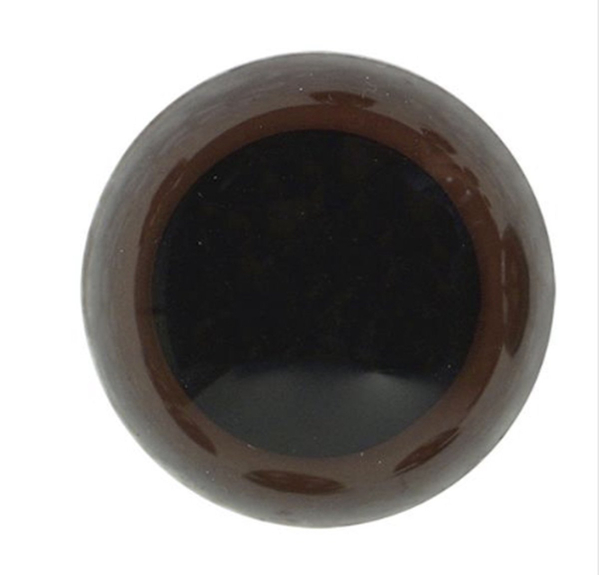 Veiligheidsogen 21mm 10 stuks (5 paar) bruin