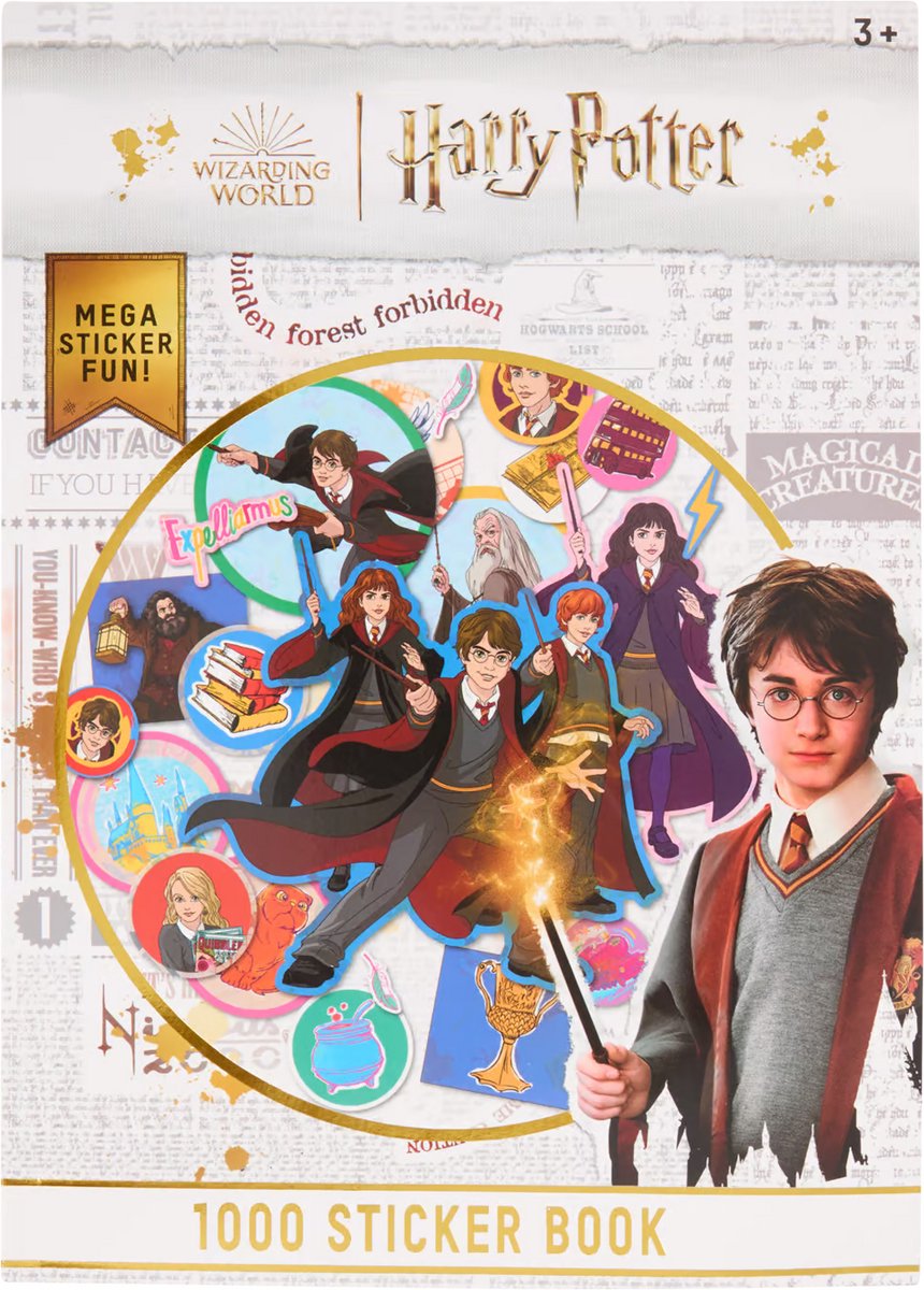 Stickerboek Harry Potter +/- 1000 Stickers - 20 Paginas - Stickers voor Kinderen en Volwassenen - Stickervellen