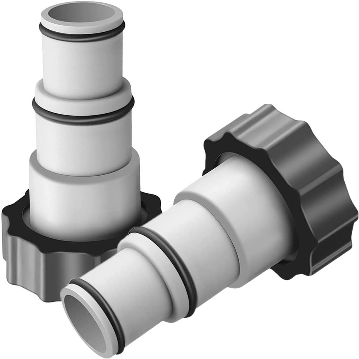 Dussdote Zwembadslang adapter - Type A - 32-38 mm - Slangadapter met schroefdraad - geschikt voor INTEX - 2 stuks