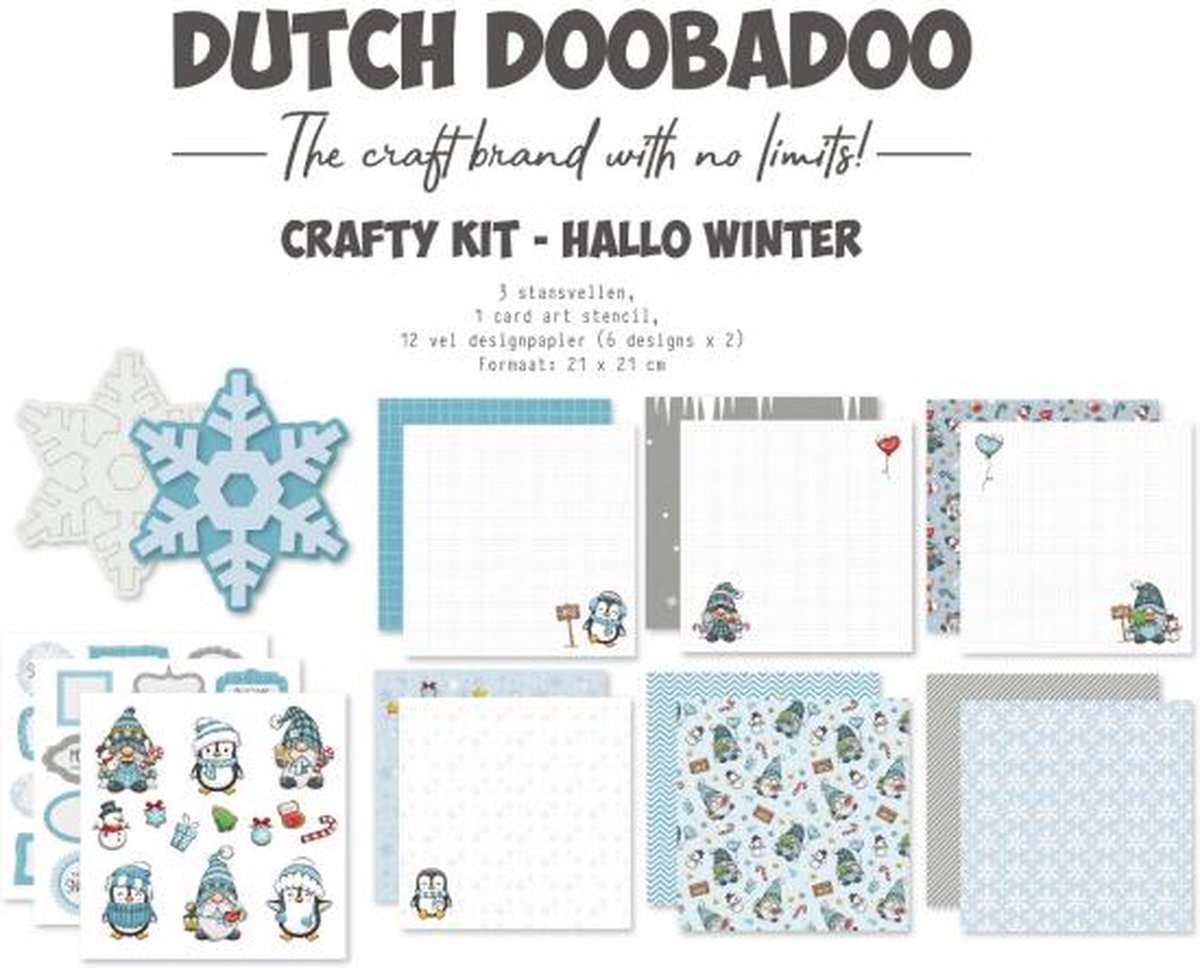 DDBD Craftykit Hallo Winter 21 x 21 cm