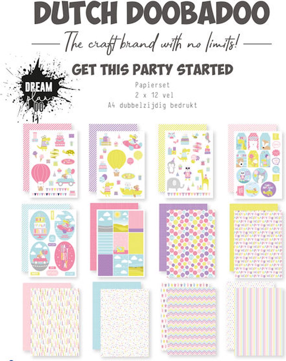 DDBD papier Get this party started 2x12