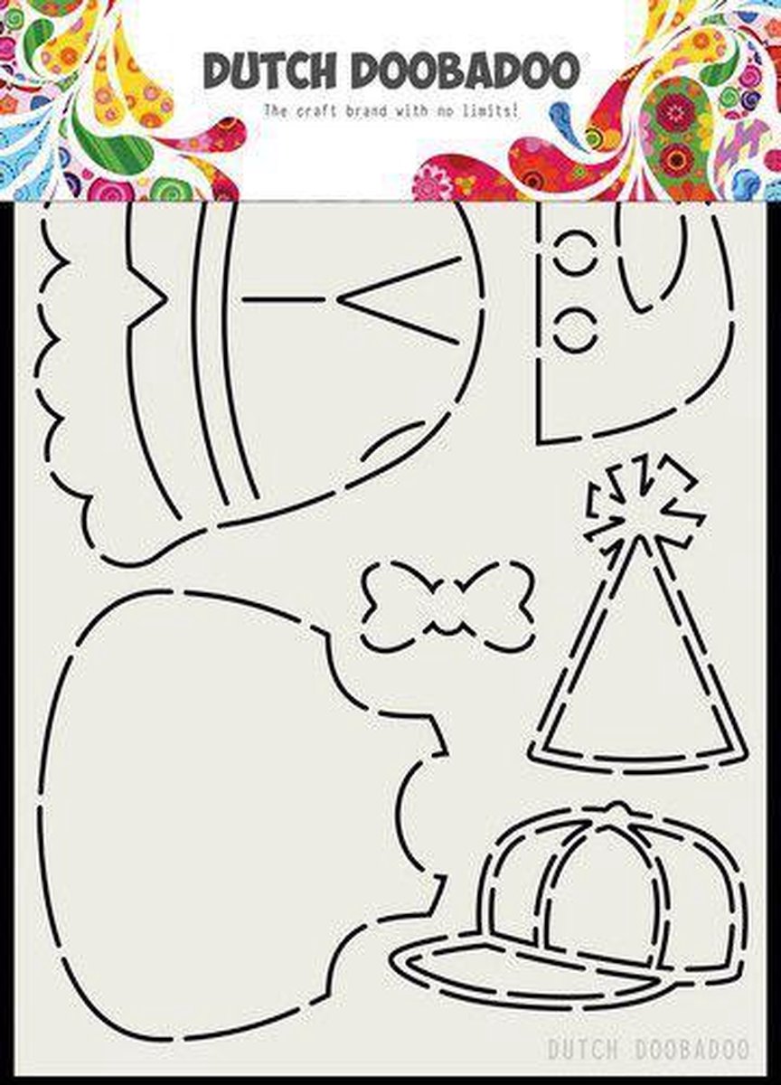 Dutch Doobadoo Card Art Berenjacht Beren kleding AA 470.713.798 (05-20)