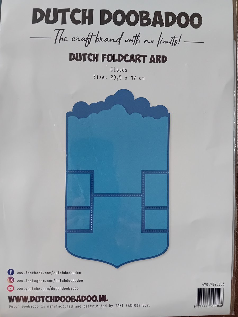 Dutch Doobadoo Fold Card Art Clouds A4 470.784.253 (07-23)