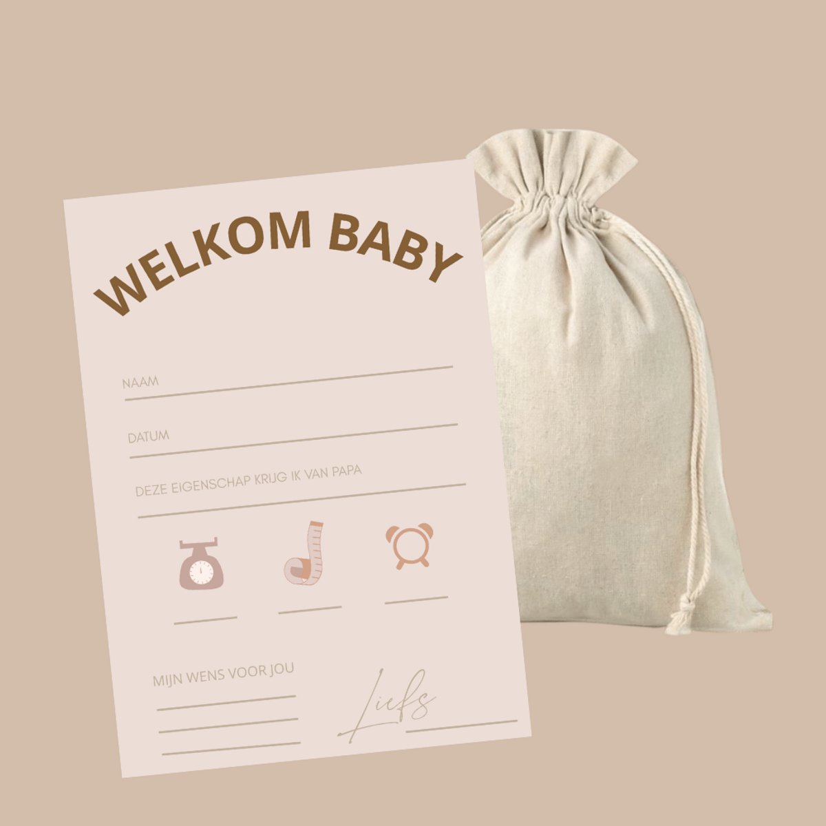 Babyshowerkaarten - Welkom - Papa