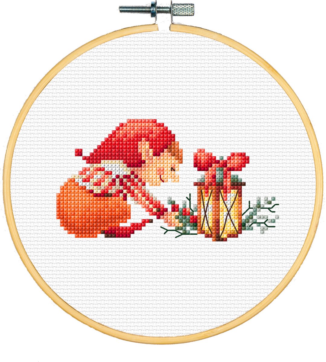Dutch Stitch Brothers - Borduurpakket met telpatroon - Kerst - Aida - Met borduurring - Voor beginners - DSB043A