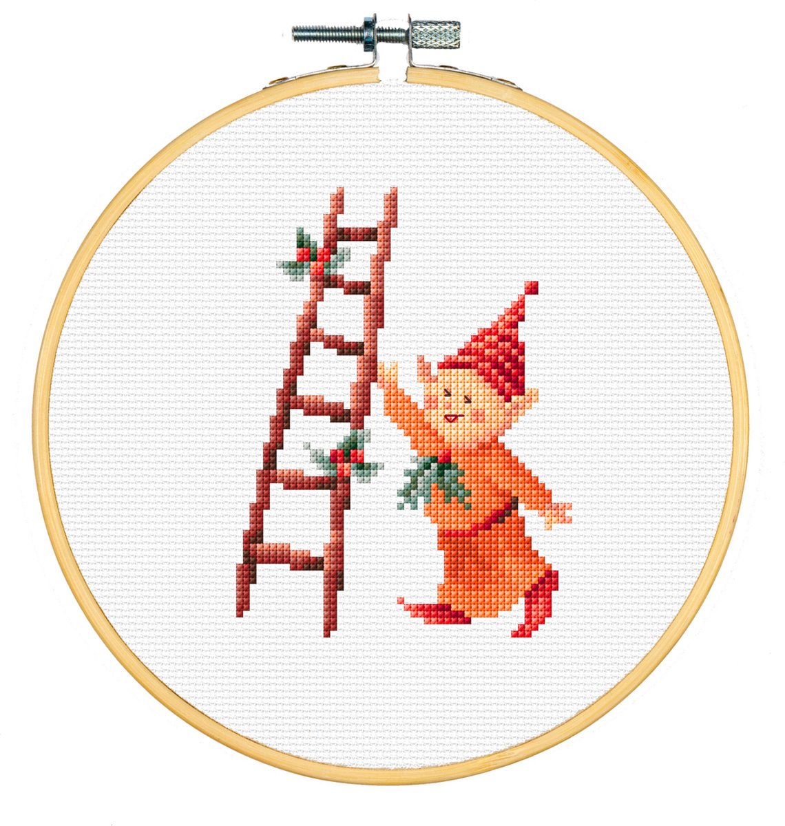 Dutch Stitch Brothers - Borduurpakket met telpatroon - Kerst - Aida - Met borduurring - Voor beginners - DSB043B