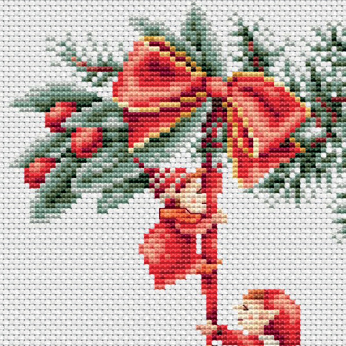 Dutch Stitch Brothers - Counted Cross Stitch Kit - DSB018A - Christmas Elves 2- Aida - 9,8 x 9,8 Inch - DIY for Adults