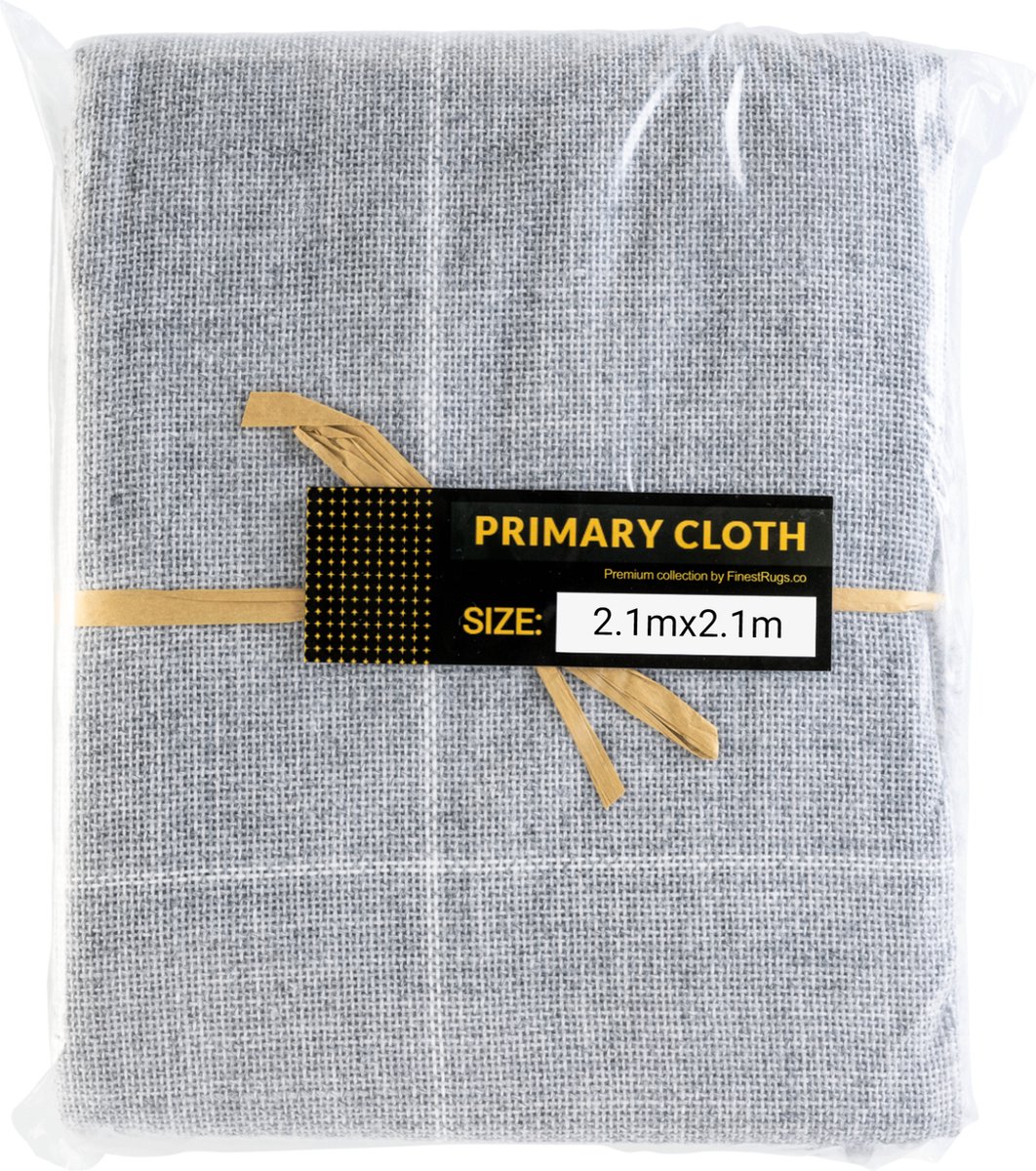 Polyester Primair Tufting Doek - 2.1m x 2.1m - Premium Tufting Cloth - Primary Textiel voor Tufting Gun - Tuften - Tuft - 210cm x 210cm