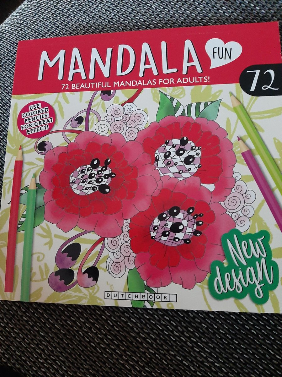 Mandala Kleurboek voor Volwassenen met 72 Kleurplaten - kleurplaat - tekenen - inkleuren - kleurtjes - rood klaproos