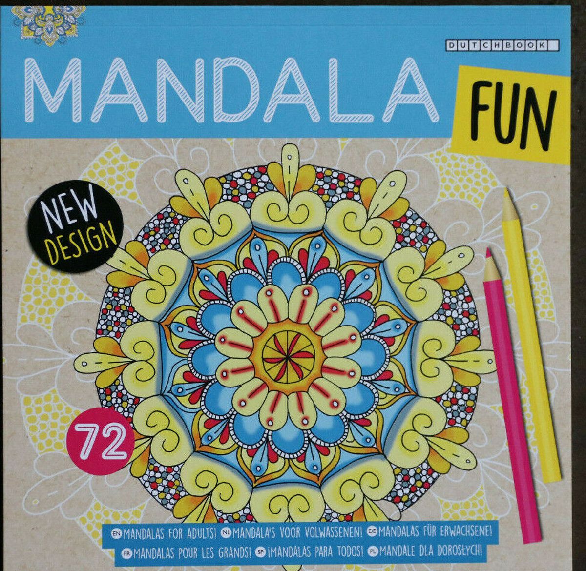 Mandala fun voor volwassenen - Design natuur/nature 2 -   - Mandala colouring book for adults