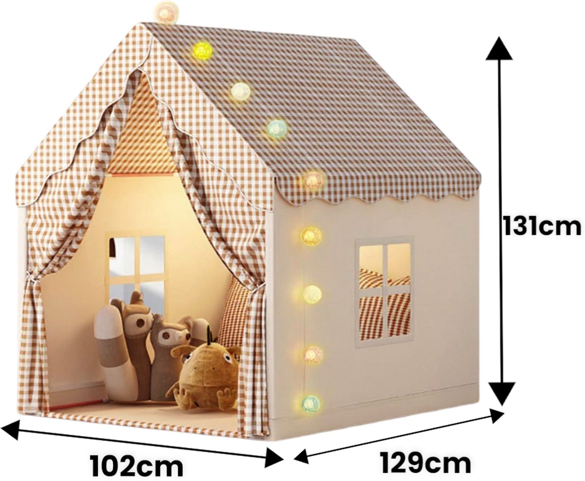  ® Stijvolle   - Kindertent - Jongens & Meisjes - Speelhuis - Tipitent - Speelhuisje - Speel Tent - Binnentent - Zonder verlichting