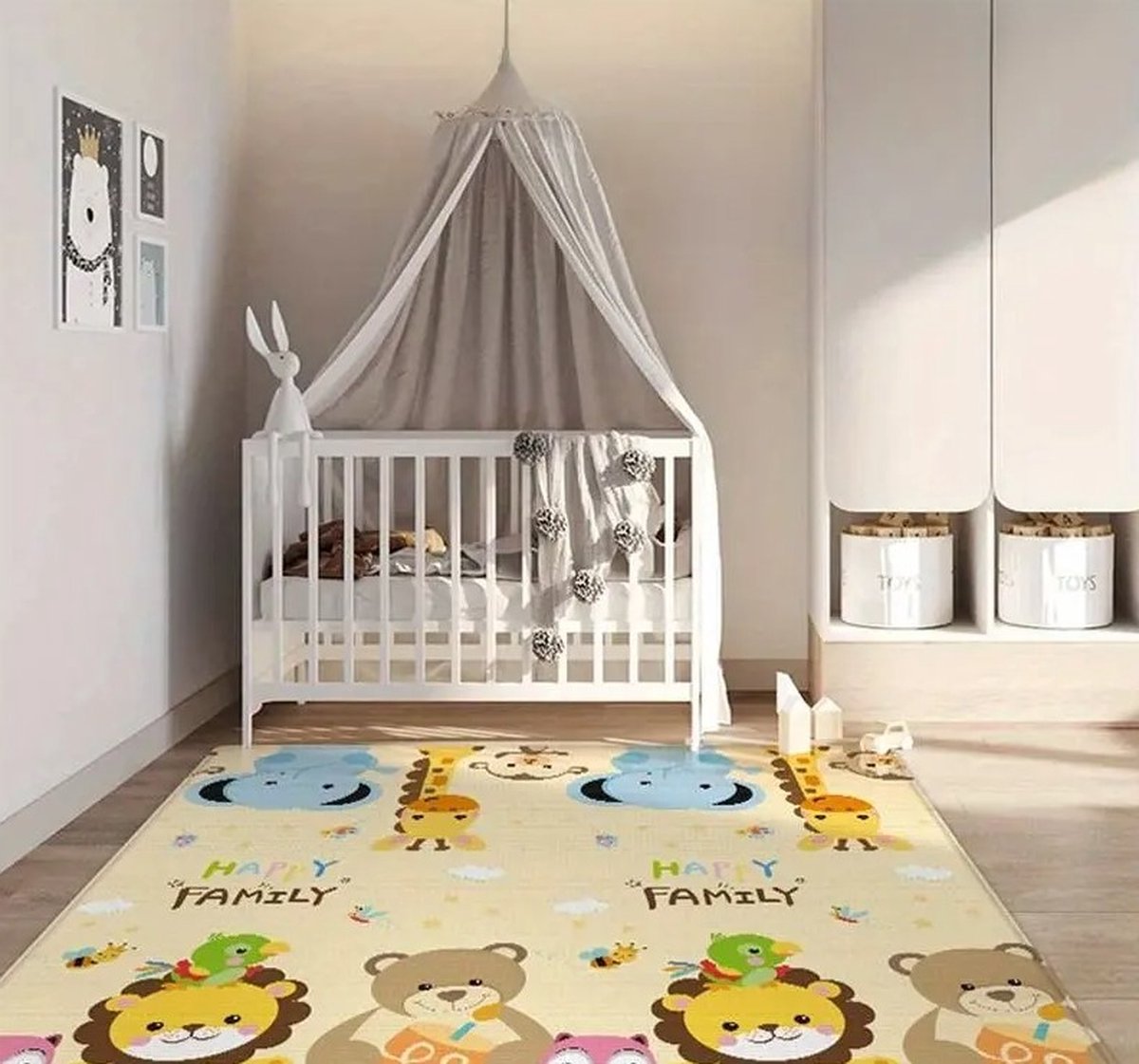 Dutchers® Veelzijdige Speelmat Voor Baby en Kind - Opvouwbaar - 174x148x0.5cm - Speelkleed