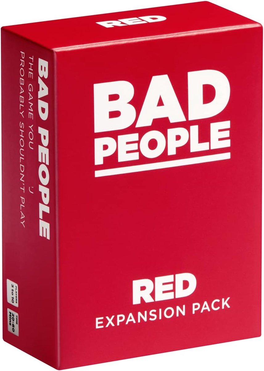 Bad People Red Expansion - Kaartspel - Partygame - Engelstalige uitbreiding - Dyce Games