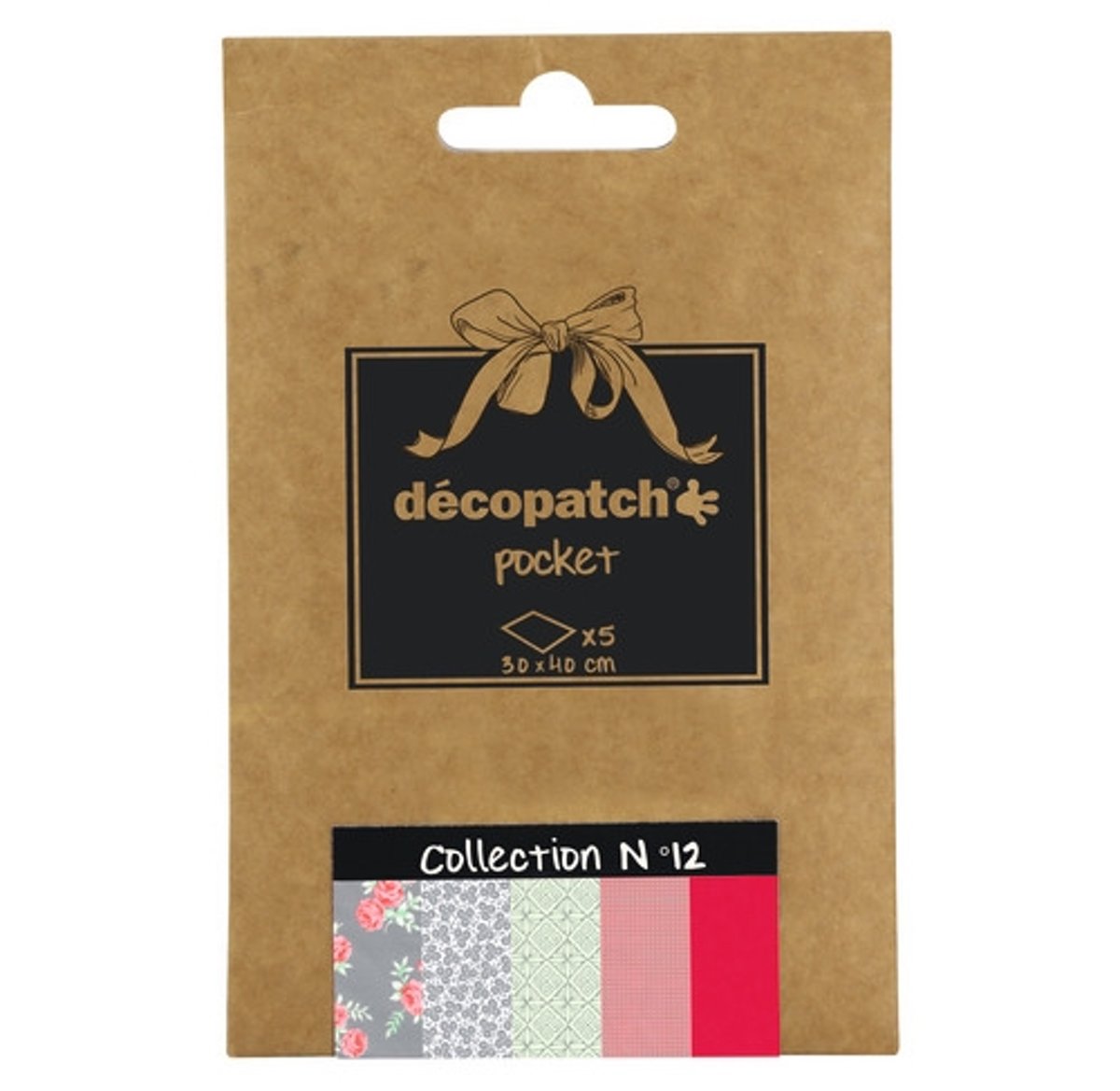 Décopatch DP012O creatief papier Kunstpapier 5 vel