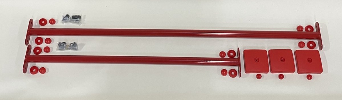 Déko-Play duikelstangen set rood