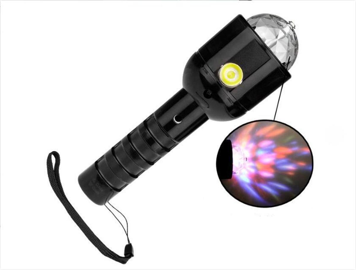 Deluxa Disco LED Verlichting - RGB - Draait 360 graden - Zaklamp