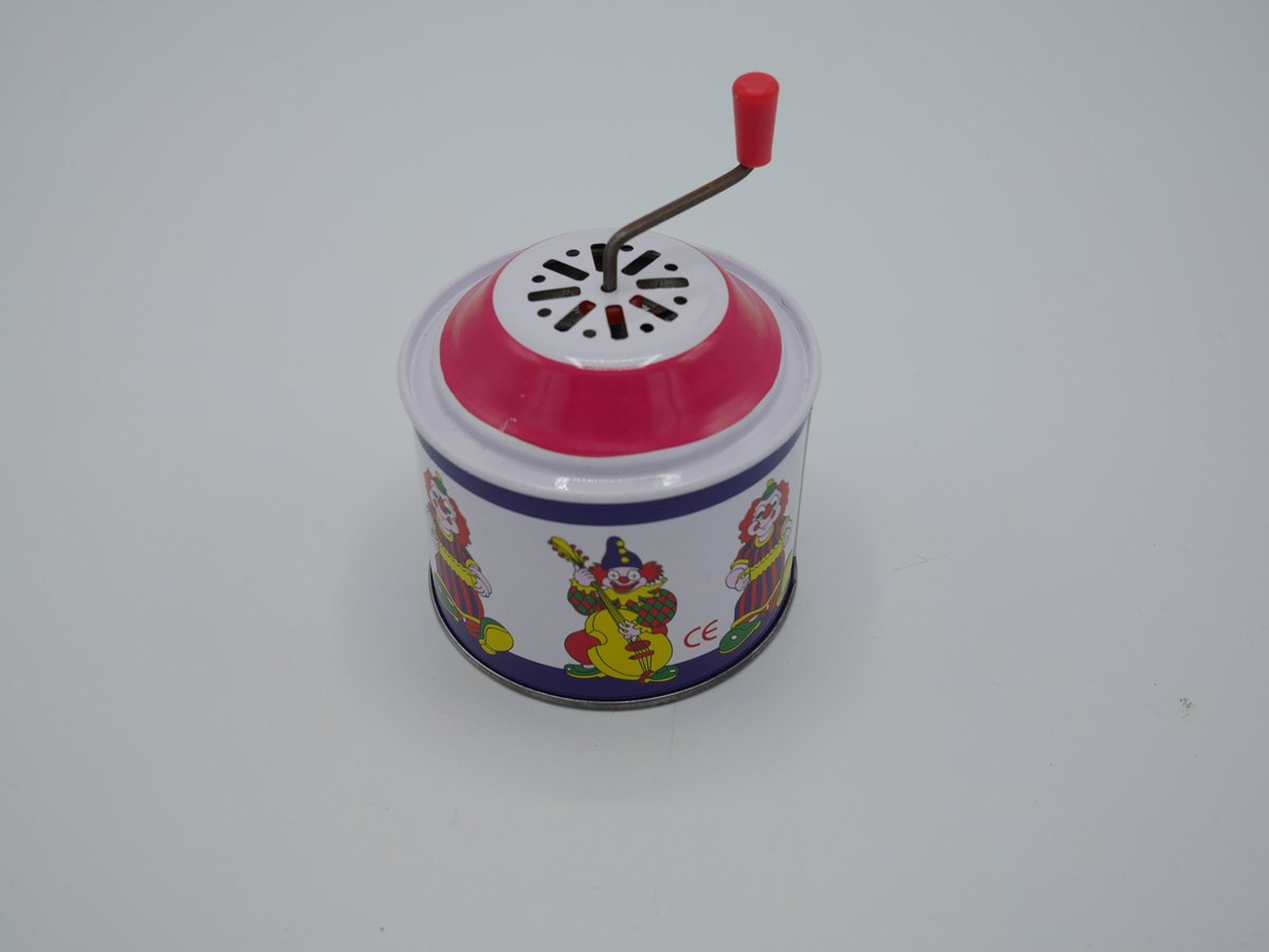 Muziek draaidoos, draai de hendel en maak muziek